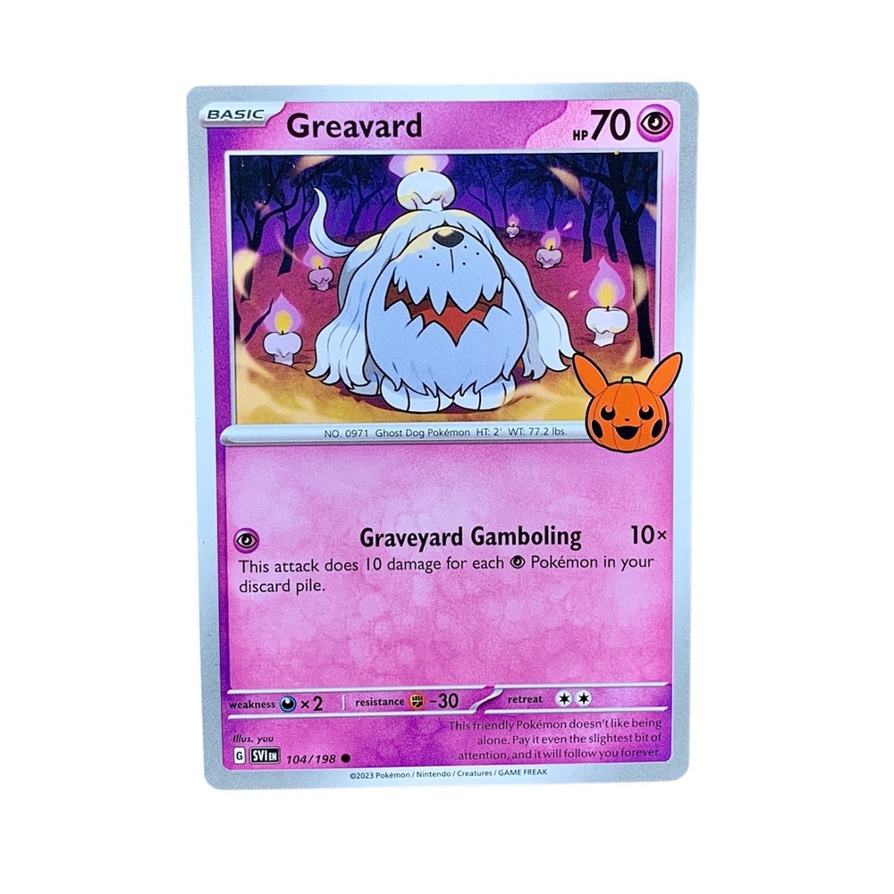Pokémon Card Greavard 104/198 SV01: Scarlet & Violet Regular Collectible